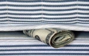 money under mattress hidden assets