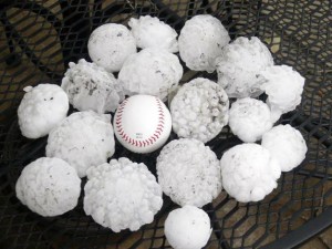 Baseball-sized Hail
